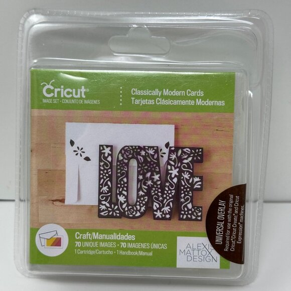 Cricut Cartridge Classically Modern Cards 70 Unique Images Overlay New Sealed - Picture 1 of 9